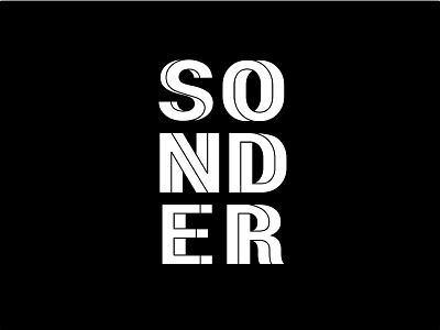 Sonder Typgraphy 3d letters sonder typography