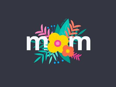 mom elastic floral flowers mom mother mothers day