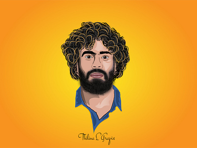 malinga vector portrait