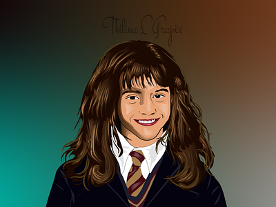 Hermione Vector portrait art