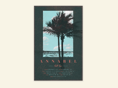 Poster annabel palm trees poster sky tour