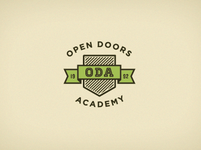Open Doors Academy logo branding little jacket logo open doors academy