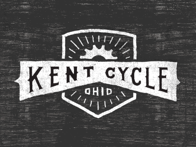 Kent Cycle bicycle identity logo ohio