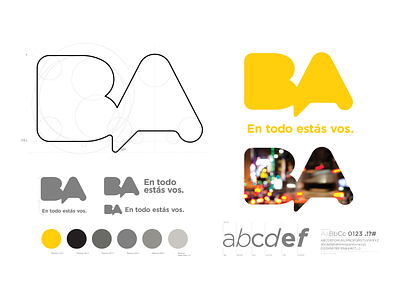 Branding for the City of Buenos Aires, Argentina argentina brand brand book brand creation brand guidelines brandbook branding buenos aires city clean design graphic design logo logotype strategy white yellow