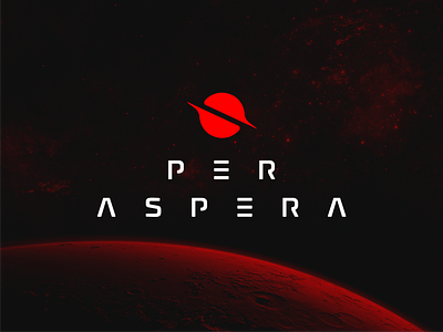 Per Aspera Video Game Branding black brand brandbook branding clean dark design game graphic design guidelines logo red space steam videogame
