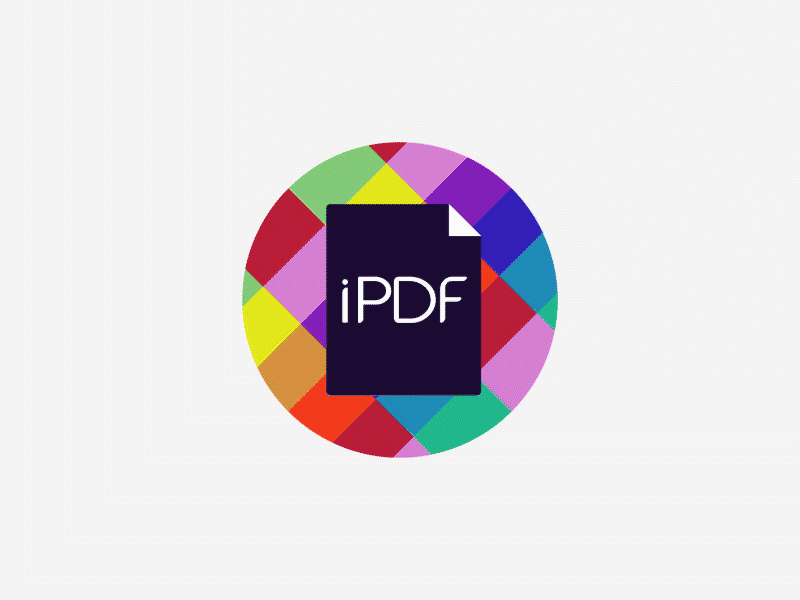 IPDF Logo Animation animation branding design graphic design illustration logo logo animation motion graphics ui vector