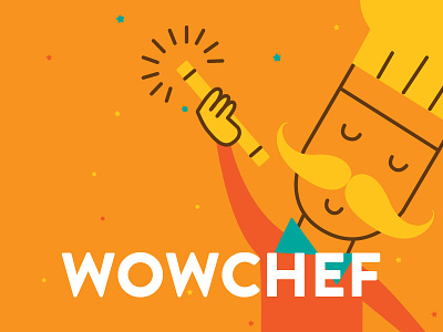 Wowchef branding brand identity branding food tech illustration logo logo design wowchef