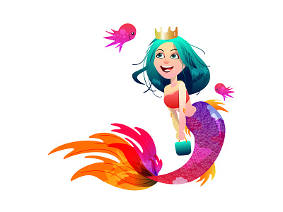 Little Mermaid design illustration illustration graphics
