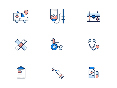 Medical Icons design graphic design icon iconography illustration illustration graphics logo smart vector