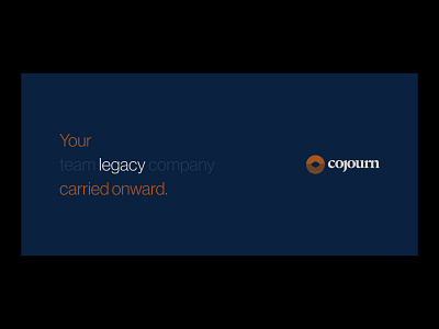 Your legacy, carried onward. branding design graphic design logo signage ui ux