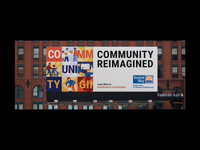 Community Reimagined Campaign branding design graphic design logo signage typography
