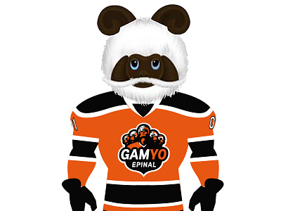 Mascotte Gamyo Epinal gamyo hockey mascot