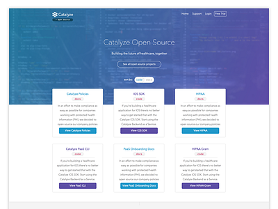 Open Source Landing Page