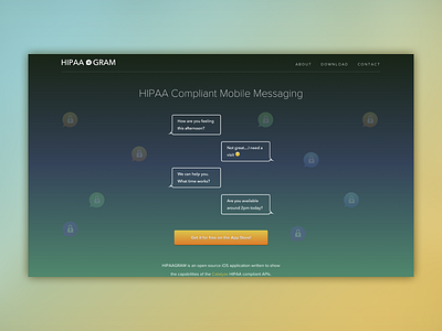 HIPAAGRAM Landing Page