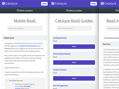 Catalyze Resources Update api catalyze docs documentation resources responsive ui