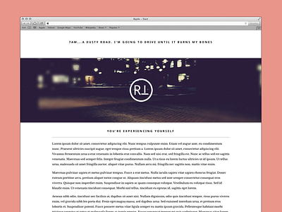 New Blog blog blurry clean pink typography ui ux web white