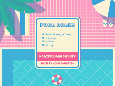 Retro Pool Rules css design typography web design