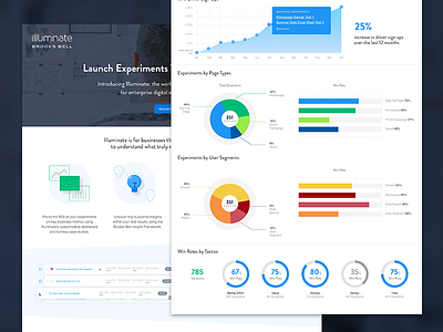 Illuminate charts dashboard graphs infographic