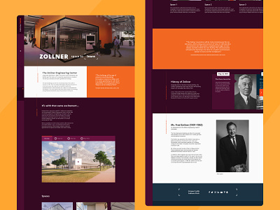Zollner - Space to Learn design higher education web design website website design wordpress