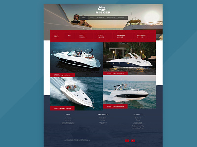 Rinker Boats Boat Selector advertising advertising agency agency design design agency uxui web website website design wordpress wordpress development wordpress site