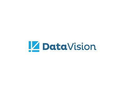 Data Vision clean data graph logo mark minimal simple statistics technology type vision