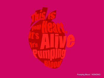 Pumping Blood graphic design typo typography