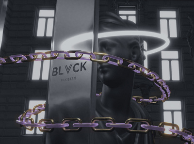 Into the black 3d animation design motion graphics