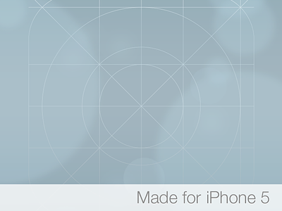 iOS 7 Icon Grid Wallpaper for iPhone 5 apple blue defocus gradient grid ios7 iphone5 wallpaper