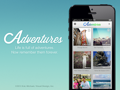 Adventures for iPhone adventures design evernote iphone travel ui ux