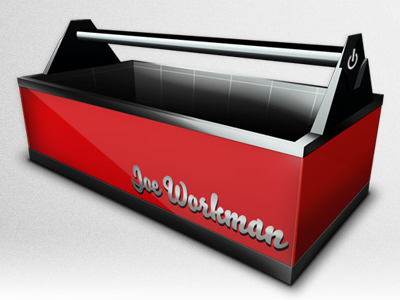 Red Tool Box For Joe Workman developer icon logo metal rapidweaver red toolbox