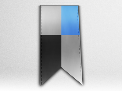 Delicious Ribbon black blue delicious grey icon rapidweaver ribbon stack