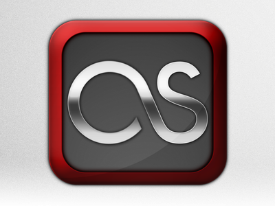 Last Fm iCon icon lasftfm metal rapidweaver red roundedsquare stack