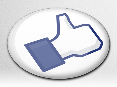 Like It blue button facebook hand icon like rapidweaver stack thumbsup while