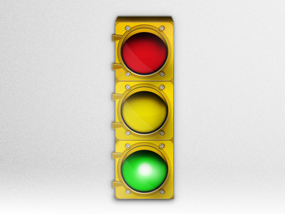 Traffic Light iCon icon lights signal yellow