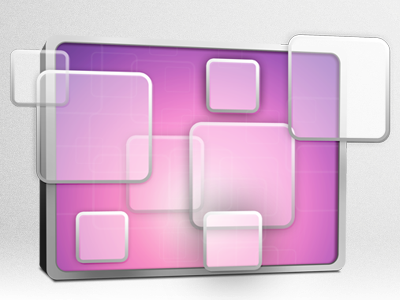 Expose (in progress) icon pink progress squares