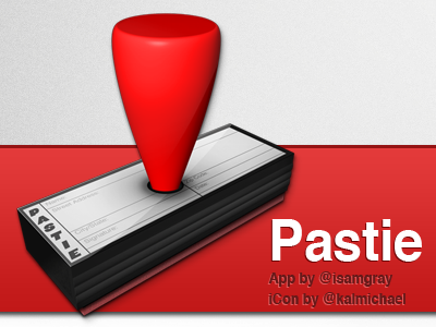 Pastie App Icon app icon pastie red stamp