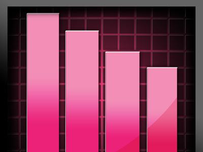 Pink Plugin (Process) chart icon logo pink