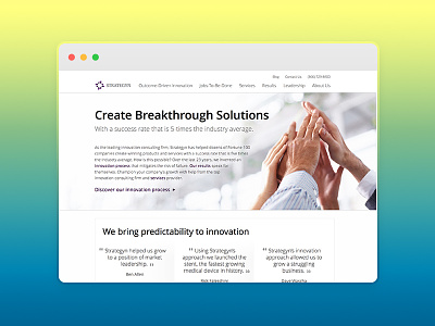 Strategyn.com innovation strategyn web webdesign