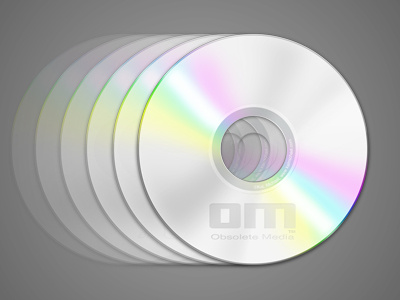 Disc (6) blank blu ray cd disc dvd icon media silver