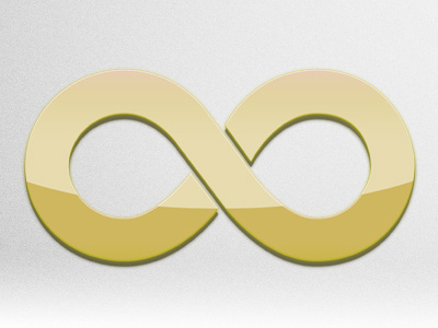 Infinite icon infinity yellow