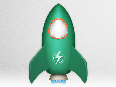 Lift Off blast green icon rapidweaver rocket