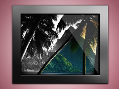 Grey Scale frame icon image shine