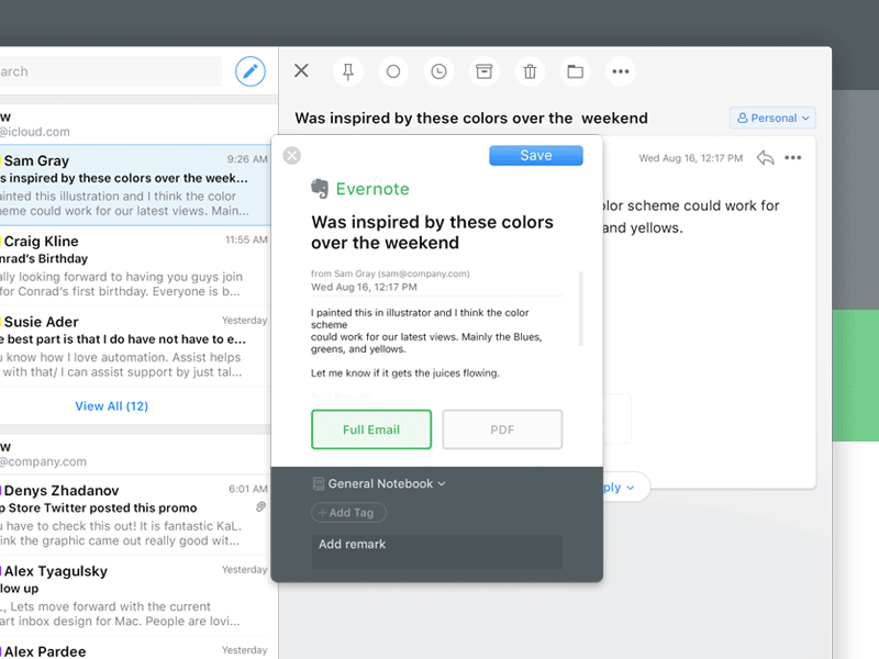 Spark For Mac By Readdle Brilliant 3rd Party Integrations By Kal Michael On Dribbble