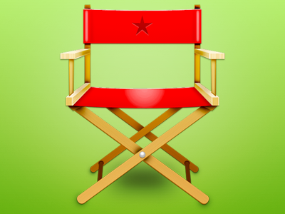 SPFX chair director directors chair red star wood