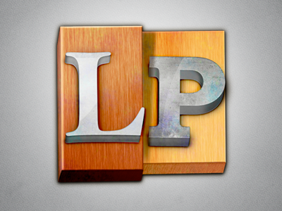 LetterPress icon icon letterpress metal rapidweaver wood