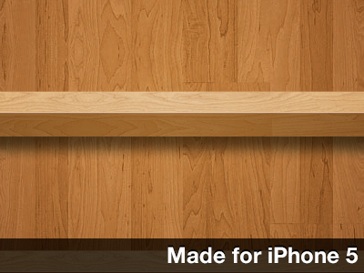 Wooden Shelves Wallpaper For iPhone 5