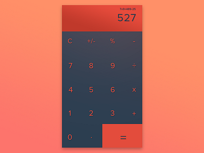 Calculator 2d calculator dailyui redesign ui