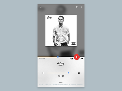 Music Player 2d 6s dailyui iphone iphone6 music player ui