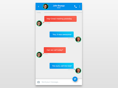 Direct Messaging 2d dailyui direct messaging ui