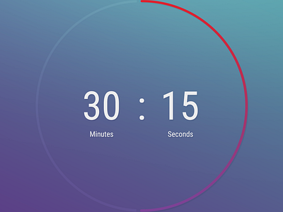 Countdown Timer by Quentin on Dribbble